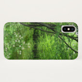 iPhone Xの場合をハイキングする緑の木の森林自然 Case-Mate iPhoneケース (裏面(横))