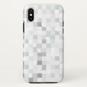 iPhone Xの白の抽象デザインの場合 Case-Mate iPhoneケース (裏面)