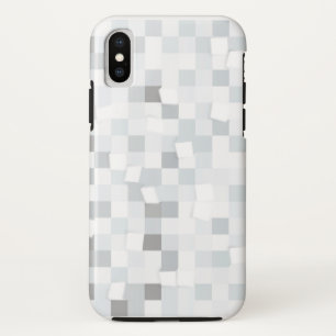 iPhone Xの白の抽象デザインの場合 X ケース