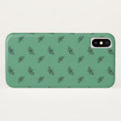 iPhone Xケースin緑の蝶デザイン Case-Mate iPhoneケース (裏面(横))