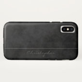 iPhone X用クールなサイン モットルブラック Case-Mate iPhoneケース (裏面(横))