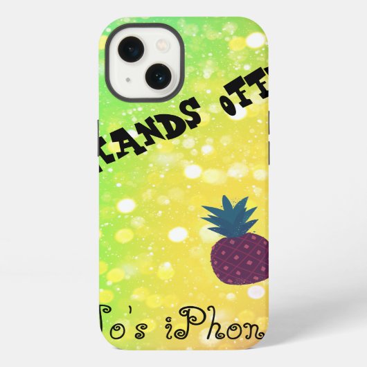 iPhone X 手帳型ケース Hands Off iPhoneケース (裏面)