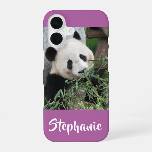 iPhone XRケースジャイアントパンダ，蘭，紫 16ケース (裏面)