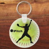 iPitch Fastpitchソフトボール キーホルダー (正面)