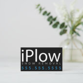 iPlow。 名刺を耕す除雪の雪 名刺 (スタンド正面)