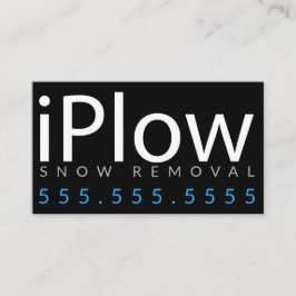 iPlow。 名刺を耕す除雪の雪 名刺