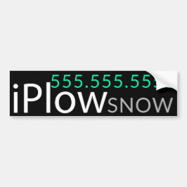 iPlow。 除雪。 昇進雪の耕すこと バンパーステッカー
