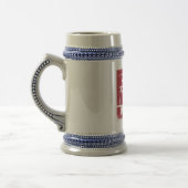 IPMのロゴステイン ビールジョッキ (左)