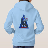 IPO 3クラブウーマンズプルオーバーフリースフード付きスウェットシャツ パーカ (裏面)