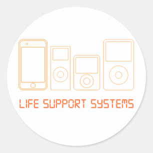 iPodのステッカー ラウンドシール