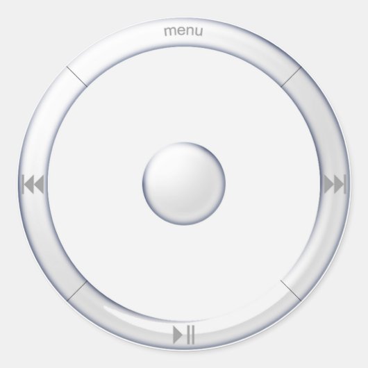 iPodのダイヤルのステッカー ラウンドシール (正面)