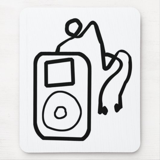 iPodの引き分けのマウスパッド マウスパッド (正面)