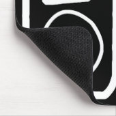 iPodの引き分けの黒いマウスパッド マウスパッド (コーナー)