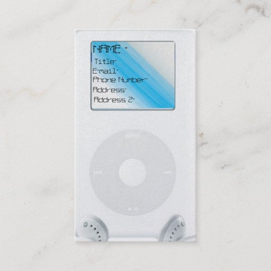 IPodのbuissnessカード 名刺 (正面)