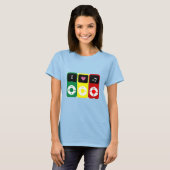 Ipod音楽愛好家 Tシャツ (正面フル)