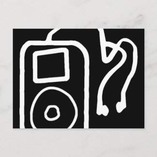 iPod 描 Blackはがき ポストカード