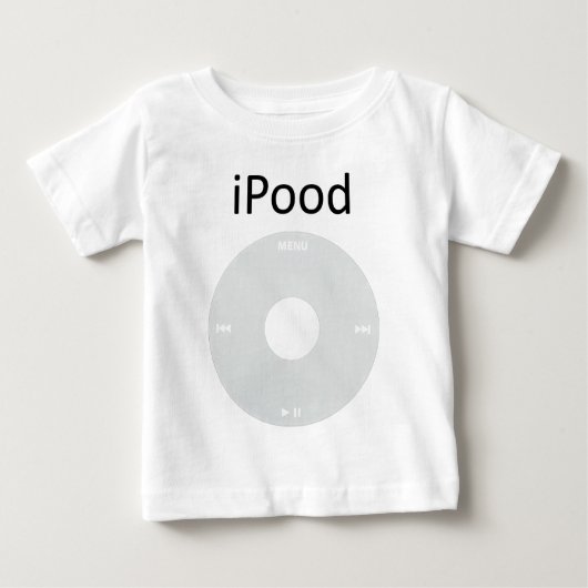 iPoodのベビーのティー ベビーTシャツ (正面)