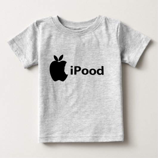 IPoodの乳児のTシャツ ベビーTシャツ (正面)