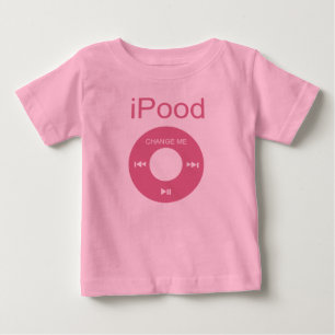iPoodベビーシャおもしろいツ ベビーTシャツ