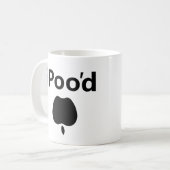 iPoo'd コーヒーマグカップ (正面左)