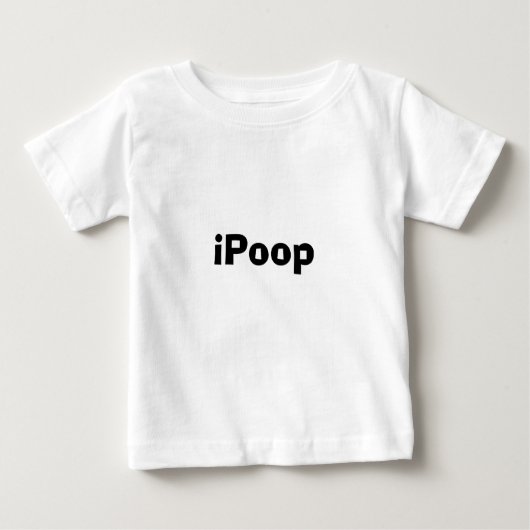iPoop ベビーTシャツ (正面)