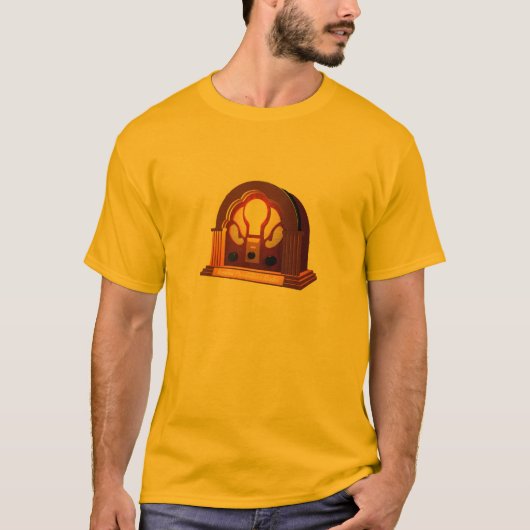 IPRのラジオおよび金引用文のTシャツ Tシャツ (正面)