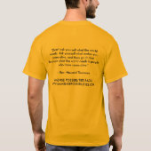 IPRのラジオおよび金引用文のTシャツ Tシャツ (裏面)