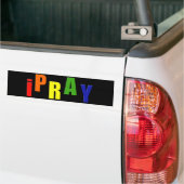 iPrayバンパーステッカー バンパーステッカー (トラック上)