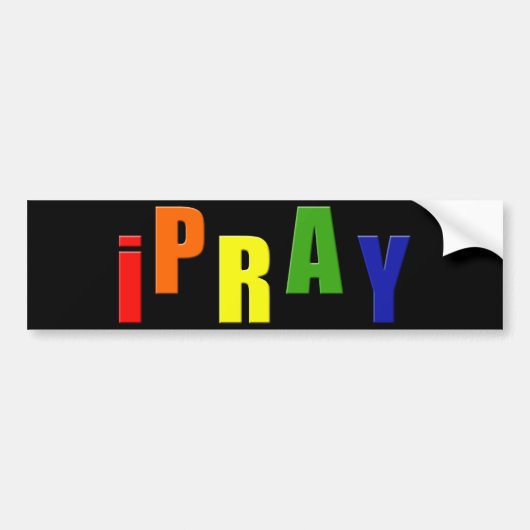 iPrayバンパーステッカー バンパーステッカー (正面)