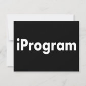iProgram 招待状 (正面)