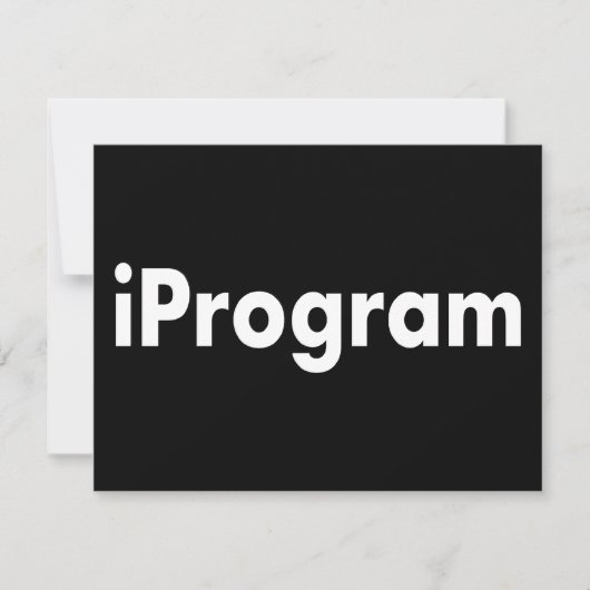 iProgram 招待状 (正面)