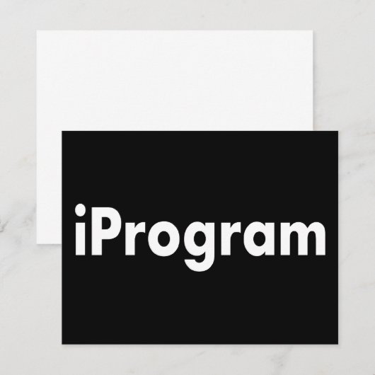 iProgram 招待状 (正面/裏面)