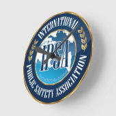 IPSAの柱時計 ラウンド壁時計 (傾斜)