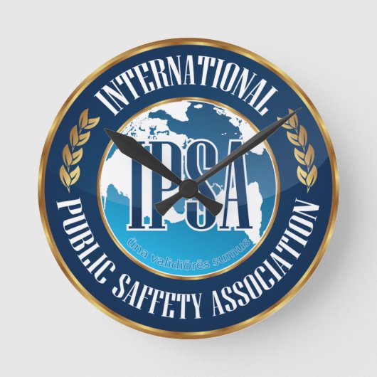 IPSAの柱時計 ラウンド壁時計 (正面)