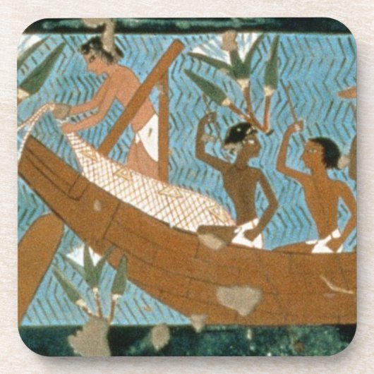 Ipuy、depic Thebesの墓からの壁絵画 コースター (正面)
