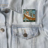 Ipuy、depic Thebesの墓からの壁絵画 缶バッジ (インサイチュ)