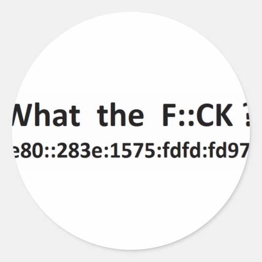 ipv6 ラウンドシール (正面)