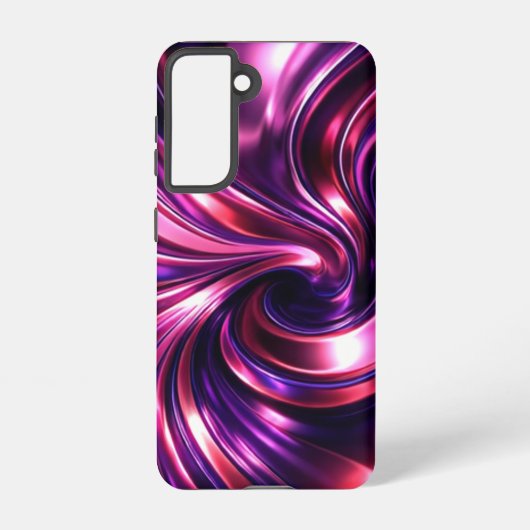 iquid Chrome Purpleberry Swirl  Samsung Galaxyケース (裏面)