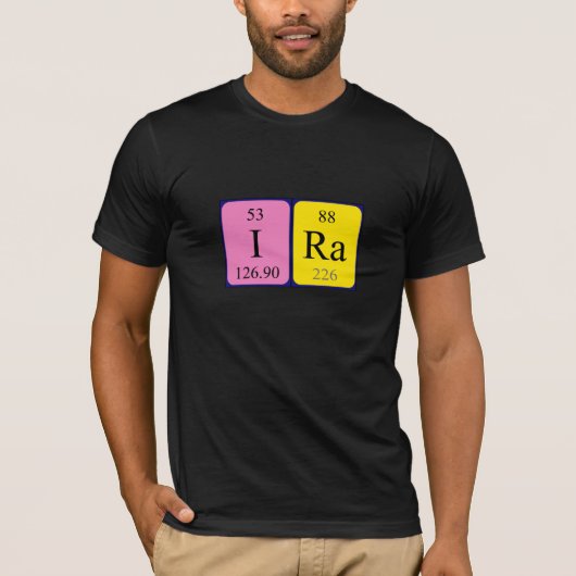 Ira期別テーブル名のシャツ Tシャツ (正面)
