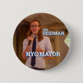 Ira Seidman for NYC Mayor 2021 缶バッジ (正面)