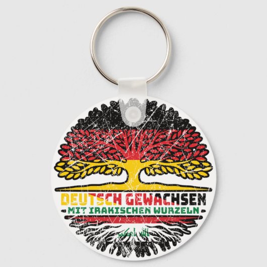 Irak Irakisch Deutsch Deutschland Baum Wurzel キーホルダー (正面)