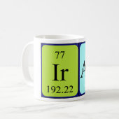 Iram定期テーブル名mag コーヒーマグカップ (正面左)