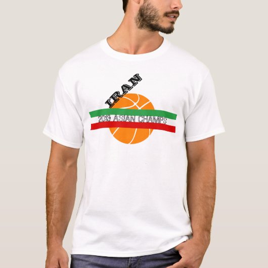 IRAN 2013 バスケットボール アジア王者 Tシャツ (正面)