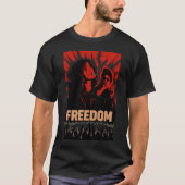 IRAN FREEDOM Revolution of IRAN 2026 Tシャツ (正面)