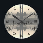 Iran Isfahan chehel sotun palace 1970 ラウンド壁時計<br><div class="desc">Iran Isfahan chehel sotun palace 1970</div>