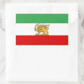 IRAN Lion and Sun Flag LARGE Sticker 長方形シール (バッグ)