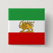 IRAN Lion and Sun Iran Flag Pin Badge 缶バッジ (正面)
