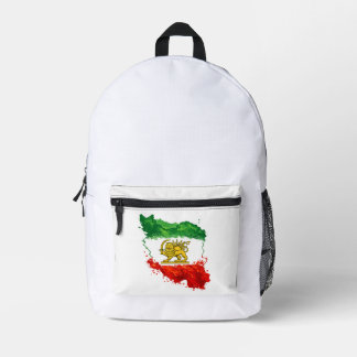 Iran Lion & Sun Backpack | Persian Shir o Khorshid プリントバックパック