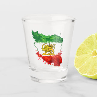 Iran Lion & Sun Shot Glass | Persian Shir o Khorsh ショットグラス