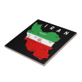 Iran Map with Flag and Emblem タイル (側面)